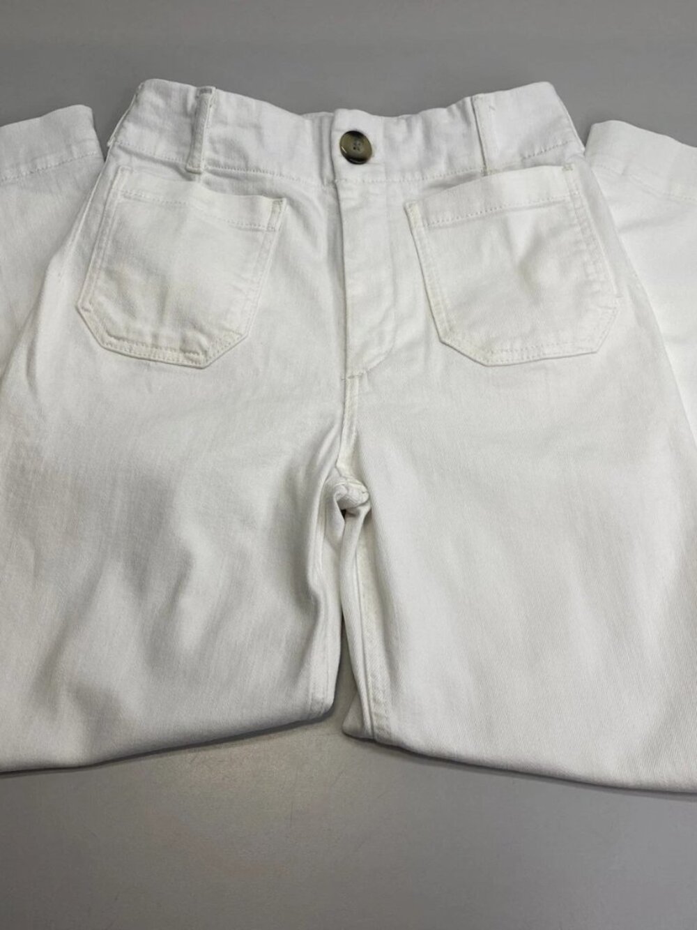 Maeve Women’s The Colette Crop Wide Leg Jeans Size 31 White — High Rise